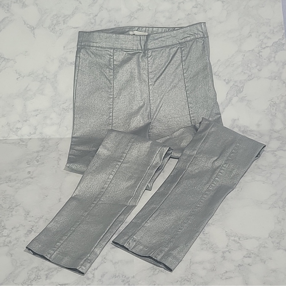 H&M silvery strachy pants
